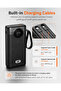 باور بنك SP30000 بسعة 30000mAh شحن سريع 22.5W مع كيابل مدمجة Type-C وLightning وشاشة رقمية - 4