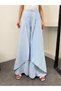 Women's Tensel Modal Fabric Wide Leg Palazzo Trousers with Cape 9069 - 7
