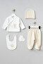Cute Tiger Patterned 10-Piece Newborn 100% Cotton Hospital Release Zibin Set - 5