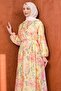 Powder Patterned Collar Buttoned Dress - 2