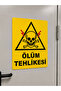 Death Hazard Warning Sign 25X35 cm Pvc Sign Uv Printing Easy Mounting
