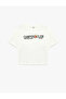 Teddy Bear Printed Short Sleeve Crew Neck Cotton T-Shirt - 4