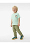 Cotton Short Sleeve Crew Neck Printed Textured Oversize T-Shirt - 3