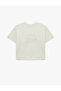 Sequin Sequined Crew Neck Short Sleeve Cotton T-Shirt - 5