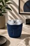 Decorative Moai Design 2 Piece Ashtray Set |   Wind Preventer |   Deep Chamber |   Plastic Ashtray |   Blue - 5