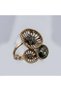 Bronze Vintage Women's Ring Authentic Copper Jewelry Mystic Topaz Stone Oval Cut Poppy Adjustable - 4
