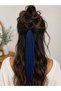 Midnight Blue Braided Hair Clip – Long Festival Style Hair Accessory - 2