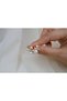 Kp433 Pearl Detail Butterfly Model Minimal Gold Earrings (20mm)