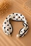 Black and White Polka Dot Pearl Scarf Model (the Pearl Is Opened and Closed with a Magnetic Mechanism Inside the Pearl) - 3