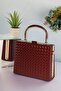 Elysara Eb0162 |   Knitted Stylish Metal Handle Evening Dress Bag