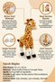Plush Giraffe 35 cm Soft Sleeping Companion and Adorable Room Accessory - 2