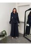 Lace and Ruffle Detailed Tie-Neck Slim Modal Shirt and Wide-Leg Pants Set 5325 - 5