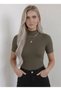 Women's 3-Piece Viscose Body Half Turtleneck Half Sleeve - 2