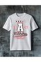 Red Black Printed Oversize T-Shirt