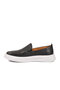 Black Genuine Leather Men's Casual Shoes - 4