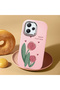Redmi 12 4G/5G Compatible Shock-Absorbing Camera Protected Pink Silicone Case - 3