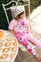 My Little Girl's Cicileri Mnn Printed Cotton Girls' Leggings Set - Pink - 5