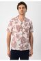 Floral Patterned Apaş Collar Men's Shirt - 2