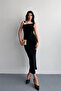 Women's Black Dress with Accessories 14292 - 2