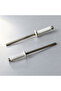 3.2x8mm White Painted Blind Rivets Round Head Pop Rivets 50pcs Aluminium Steel Rivet With Yellow Zin
