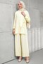 Yellow Buttoned Tunic Trouser Suit - 3