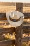 Western Style Cream Cowboy Hat – Unisex Cowboy Hat with Embroidered Band Detail
