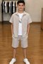 6-15 Years Old Boy's 3-Piece Set Shirt T-Shirt Shorts Combination Summer Casual Daily Set - 2