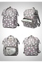 Flamingo Patterned Waterproof Stain-Proof Erasable Fabric Mother Baby Bag