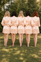5-Piece Salmon Bridesmaid Set Embroidered - 2