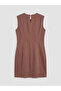 Crew Neck Mini Jean Dress - 2