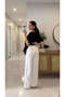 Vittas White Belted Cropped Leg Jeans - 3