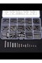 As Picture 140pcs A3 Carbon Steel Round Ended Feather Key Parallel Drive Shaft Keys Pins Set 8mm 10m - 7