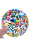 Bandai 55pcs Cartoon Pocoyo Cute Decorative Stationery Hand Account Water Cup Computer Waterproof St - 2