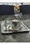 Zenya Silver Coffee Presentation Set with Tray, Coffee Cup, Turkish Coffee Pot and Coffee Side Cup - Damat Kahvesi - 6