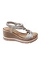 1067 Women's Stoned Wedge Sole Daily Comfort Sandals - 2