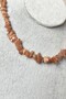 Certified Sunstone Crushed Stone Natural Stone Necklace - 2