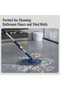 CoolMop Self Cleaning Square Spin Mop and Bucket with 5 Reusable Microfiber Pads - 7
