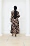 Seasonal Tunic Dress with Flower-Patterned Belt Detail - 4