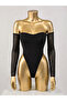 Transparent Sleeveless Bodysuit with Collar Detail