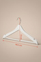 Wooden Look Plastic Clothing Shirt Hanger - 5
