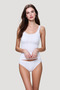 Women's 2-Piece Thick Strap Tank Top & Panties Underwear Set - 100% Cotton Comfortable & Breathable Fabric - 2