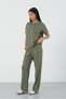 Çağla Women's Modal Fabric Relax Fit Double Set Short Sleeve Casual Set - 2