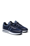 Maratea Navy Blue Knitwear Men's Sneaker Casual Shoes Leather Lined