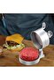 Silk Route - Adjustable Hamburger Patty Maker with 100 Wax Papers: Cast Aluminum Patty Press for BBQ Grill - 2