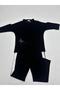Plus Size Crew Neck Butterfly Motif Capri Sleeve Elastic Waist Tube Leg Women's Top and Bottom Set - 7