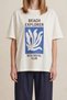 26Ytsh01943 Women's Print Embroidery Detailed T-Shirt - 2