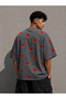 Palestine Watermelon Patterned Oversize Unisex T-Shirt – Watermelon Pattern Streetwear T-Shirt - 2