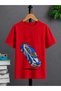 Unisex Oversize T-Shirt Hanging Car Printed 100% Cotton T-Shirt Comfortable Fit