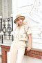 Embroidered Cepken Linen Suit with Tie Detail - 7