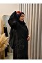 Beautiful black Embroidered Abaya&Hijab - 2